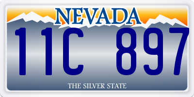 NV license plate 11C897