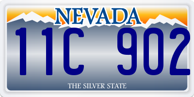 NV license plate 11C902