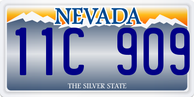 NV license plate 11C909