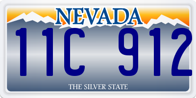 NV license plate 11C912