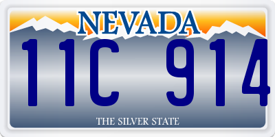 NV license plate 11C914