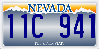 NV license plate 11C941