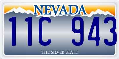 NV license plate 11C943