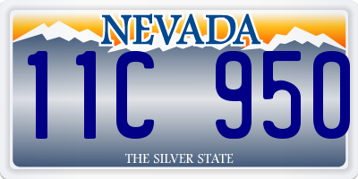 NV license plate 11C950