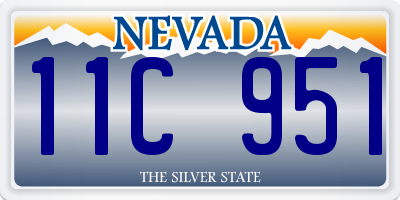 NV license plate 11C951