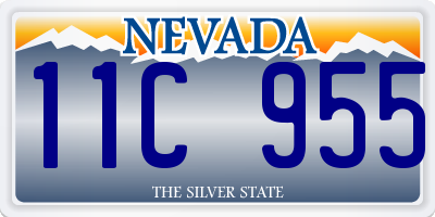 NV license plate 11C955