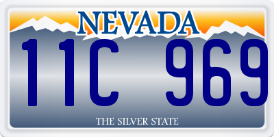 NV license plate 11C969