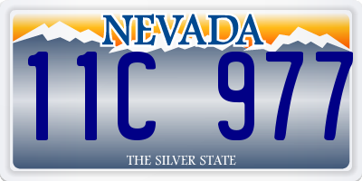 NV license plate 11C977
