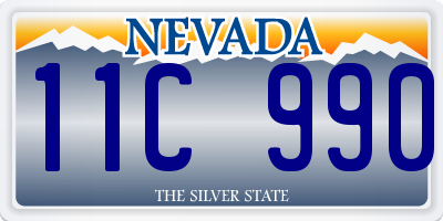 NV license plate 11C990