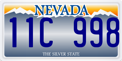 NV license plate 11C998