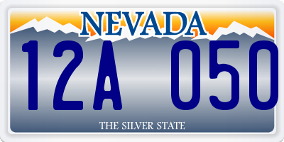 NV license plate 12A050