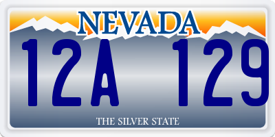 NV license plate 12A129
