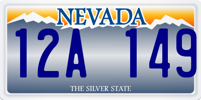 NV license plate 12A149