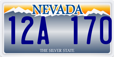 NV license plate 12A170