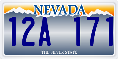 NV license plate 12A171