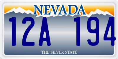 NV license plate 12A194