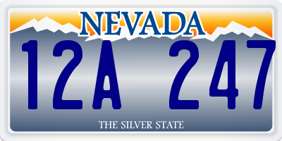 NV license plate 12A247