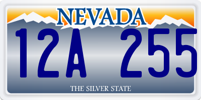 NV license plate 12A255