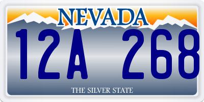 NV license plate 12A268