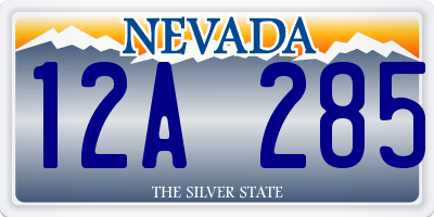 NV license plate 12A285