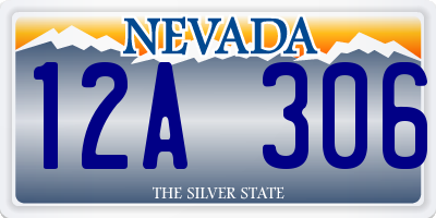 NV license plate 12A306