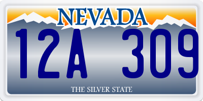 NV license plate 12A309