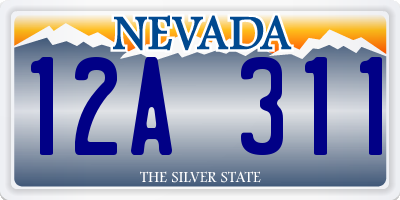 NV license plate 12A311