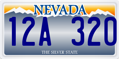NV license plate 12A320