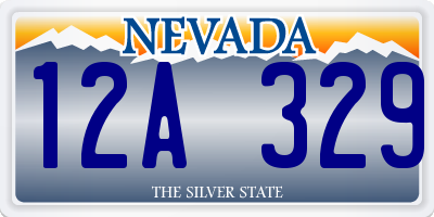 NV license plate 12A329