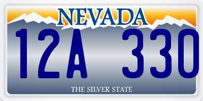 NV license plate 12A330