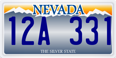 NV license plate 12A331