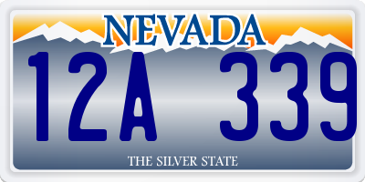 NV license plate 12A339