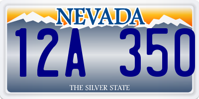 NV license plate 12A350