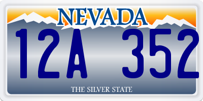 NV license plate 12A352