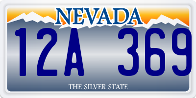 NV license plate 12A369