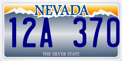 NV license plate 12A370