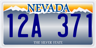 NV license plate 12A371