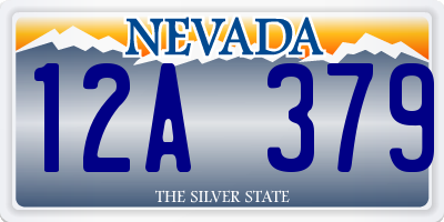 NV license plate 12A379