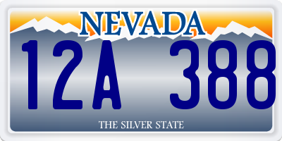 NV license plate 12A388
