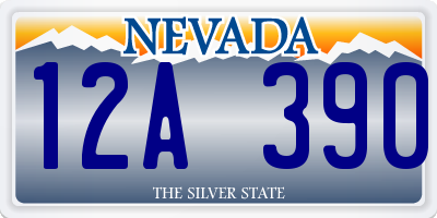 NV license plate 12A390