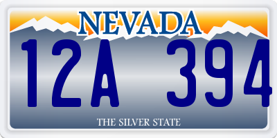 NV license plate 12A394