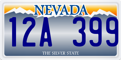 NV license plate 12A399