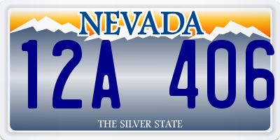 NV license plate 12A406