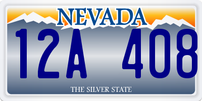 NV license plate 12A408