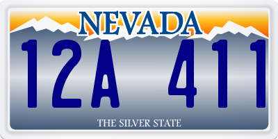 NV license plate 12A411