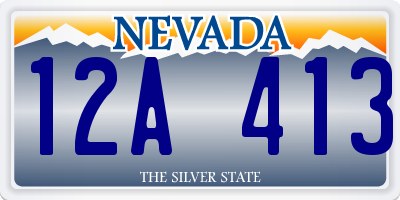 NV license plate 12A413