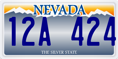 NV license plate 12A424