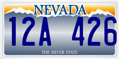 NV license plate 12A426