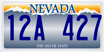NV license plate 12A427