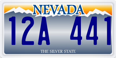 NV license plate 12A441